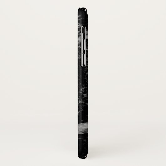 Elegant Modern Black Plain Marble Case-Mate iPhone Case (Achterkant/links)