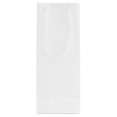 Elegant Modern Black & White Wedding Welcome Wijn Cadeautas (Achterkant)