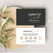 Elegant Modern Black with Yellow Typography Klantenkaartje