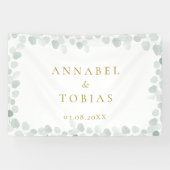 Elegant modern blad spandoek (Horizontaal)