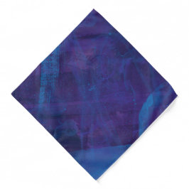 Elegant modern blauw en Paarse Splatter schilderij Bandana