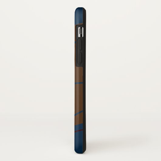 Elegant & Modern Blauw & Wit Case-Mate iPhone Case (Achterkant/links)