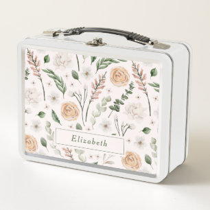 Elegant Modern Bloem Motief Persoonlijk