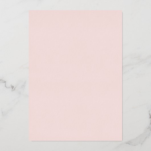 Elegant modern Blush Roos Gold Save the Date Kaart (Achterkant)