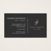 Elegant Modern Blush Roze Dank u Kaart (Achterkant)