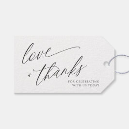 Elegant modern bruiloft bedankt voor je favoriete  cadeaulabel