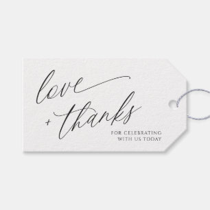 Elegant modern bruiloft bedankt voor je favoriete cadeaulabel