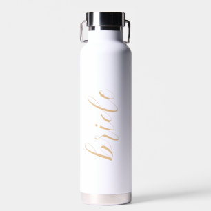 Elegant modern bruiloft voor aangepaste scriptbrid waterfles