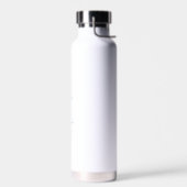 Elegant modern bruiloft voor aangepaste scriptbrid waterfles (Links)