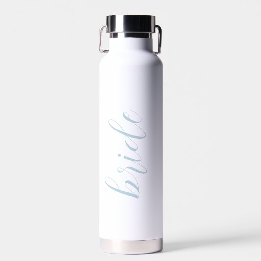 Elegant modern bruiloft voor aangepaste scriptbrid waterfles (Voorkant)