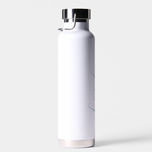 Elegant modern bruiloft voor aangepaste scriptbrid waterfles (Rechts)