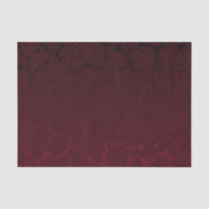 Elegant Modern Burgundy Floral Pattern Tissuepapier