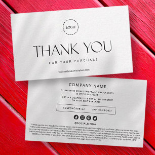 Elegant modern Business Promo Coupon en campagne Notitiekaartje