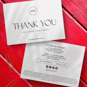 Elegant modern Business Promo Coupon en campagne Notitiekaartje