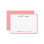 Elegant Modern Calligraphy Script Name QR Code Notitiekaartje (Voorkant / Achterkant in situ)