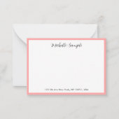 Elegant Modern Calligraphy Script Name QR Code Notitiekaartje (Voorkant)