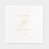 Elegant Modern Calligraphy Script Wedding Gold (Recto)