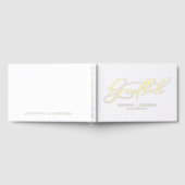 Elegant Modern Calligraphy Wedding Gastenboek (Volledig)