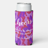 Elegant modern Camouflage Glitter Party Wedding (Seltzer Voorkant)