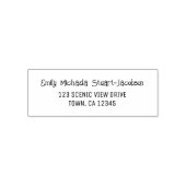 Elegant Modern Casual Contemporary Handwriting Zelfinktende Stempel (Design)