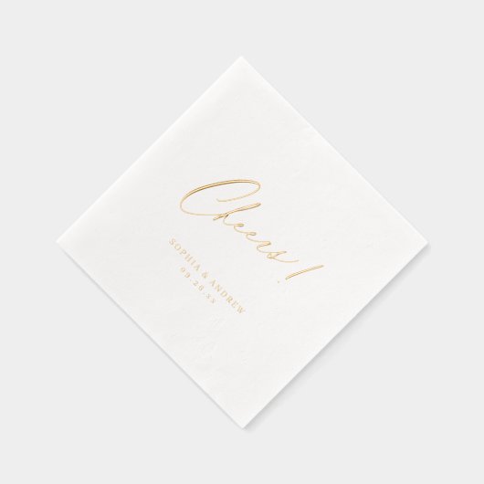 Elegant modern cheers script minimalist wedding (Droite)