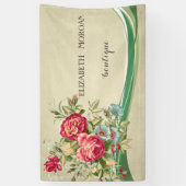 Elegant Modern Chic Flowers Spandoek (Verticaal)