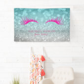 Elegant modern Chic Glittery Bokeh, Faux Lashes Spandoek (Insitu)