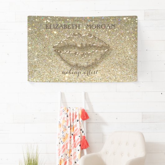 Elegant modern Chic Glittery Bokeh, Lips Spandoek (Insitu)