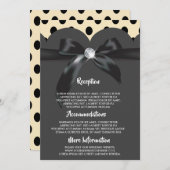 Elegant modern chic lint bruiloft programma (Voorkant / Achterkant)