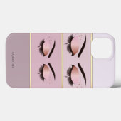 Elegant Modern Chic Striped, Lashes Case-Mate iPhone Case (Achterkant (horizontaal))