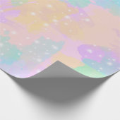Elegant modern chick colorful pastel brushstrokes cadeaupapier (Hoek)