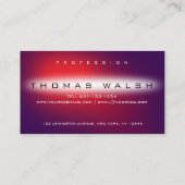 Elegant modern Chick Paars Red Design Visitekaartje (Achterkant)