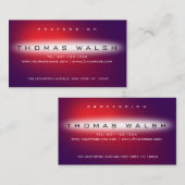 Elegant modern Chick Paars Red Design Visitekaartje (Voorkant / Achterkant)