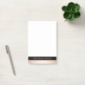 Elegant modern chick roos goud zwart gestreept post-it® notes (Kantoor)