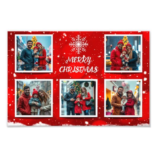 Elegant Modern Christmas Family Photo Design (Devant)