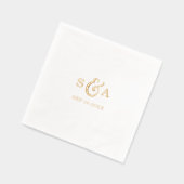 Elegant modern classic vintage wedding monogram (Gauche)