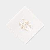 Elegant modern classic vintage wedding monogram  (Droite)