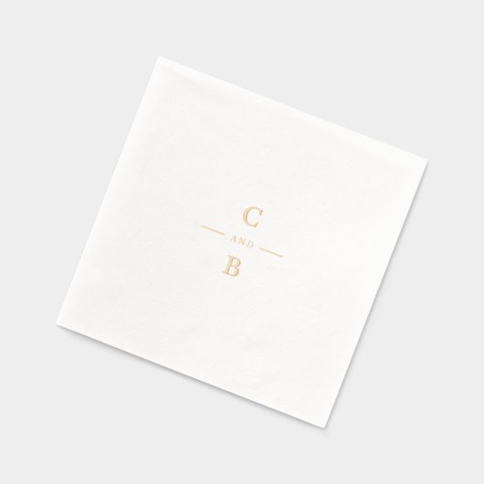 Elegant modern classic wedding monogram (Gauche)