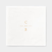 Elegant modern classic wedding monogram (Recto)
