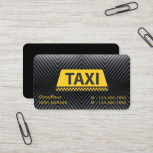 Elegant Modern Classy Uber taxi zwart Visitekaartje