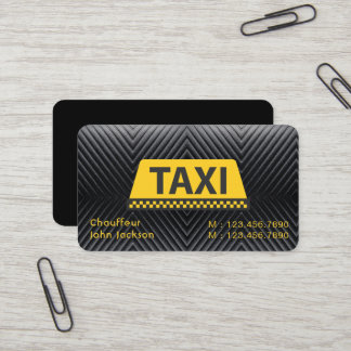 Elegant Modern Classy Uber taxi zwart Visitekaartje