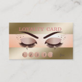 Elegant Modern Cool Faux Lashes Loyalty Kaart