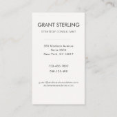 Elegant Modern Corporate Visitekaartje (Achterkant)