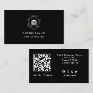 Elegant Modern Custom Logo Minimalist Eenvoudig Visitekaartje
