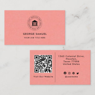 Elegant Modern Custom Logo Minimalist Eenvoudig Visitekaartje