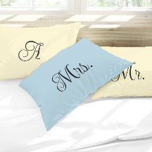 Elegant modern custom paar kussenslopen