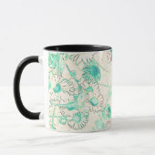 Elegant modern daisy Patroon Coffee Mok (Links)