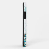 Elegant Modern Damask Peacock op persoonlijke tite Case-Mate iPhone Case (Achterkant/rechts)