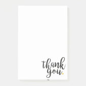 Elegant Modern Dank Je Goud Hart Liefde Post-it® Notes (Voorkant)