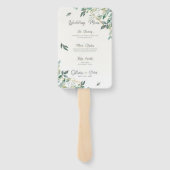 Elegant modern Design Flower Afbeelding Handwaaier (Achterkant)